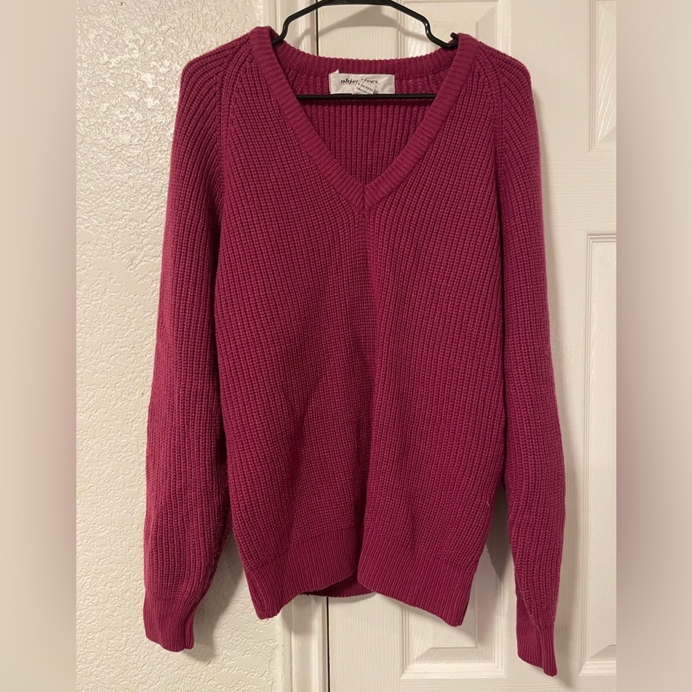 Objectives EUC burgundy sweater